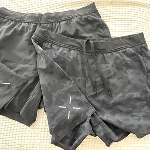 Ten Thousand Interval Shorts in Black and Black Camo 5” w/ liner